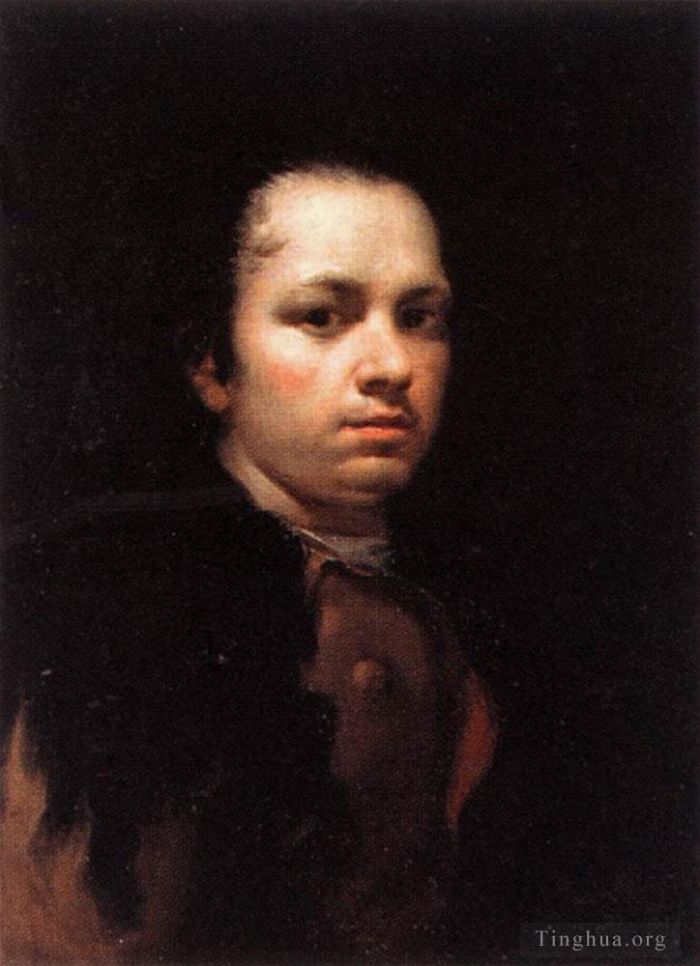 Francisco José de Goya y Lucientes Peinture à l'huile - Et l'autoportrait lumineux de Francisco