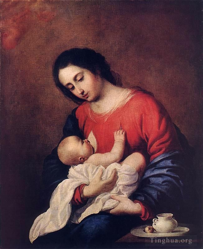 Francisco de Zurbaran Peinture à l'huile - Vierge à l'Enfant