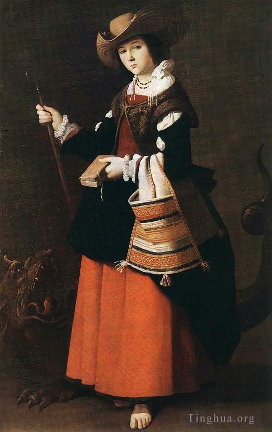 Francisco de Zurbaran Peinture à l'huile - Sainte-Marguerite
