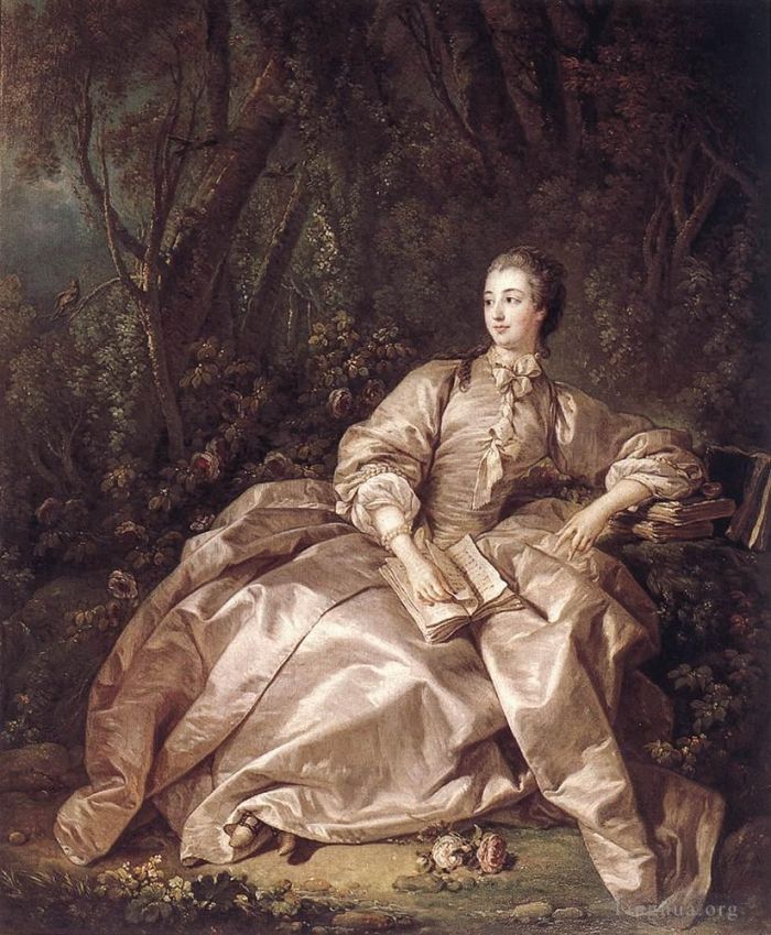 François Boucher Peinture à l'huile - Madame de Pompadour