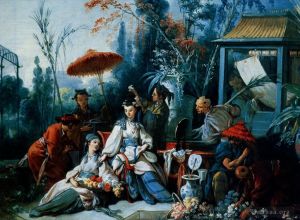 François Boucher œuvres - Le jardin chinois