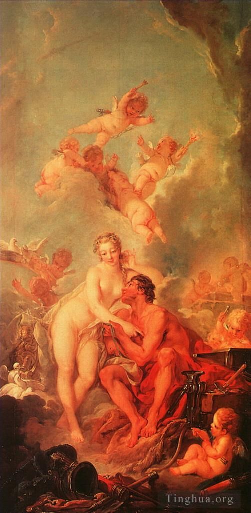 François Boucher Peinture à l'huile - Vénus et Vulcain