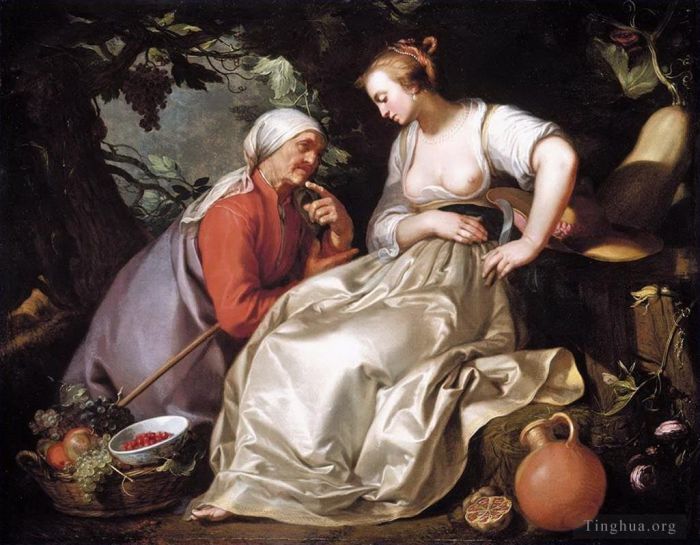 François Boucher Peinture à l'huile - Vertumne et Pomone 1620