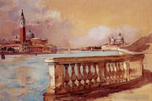Frank Duveneck œuvres - Grand Canal à Venise