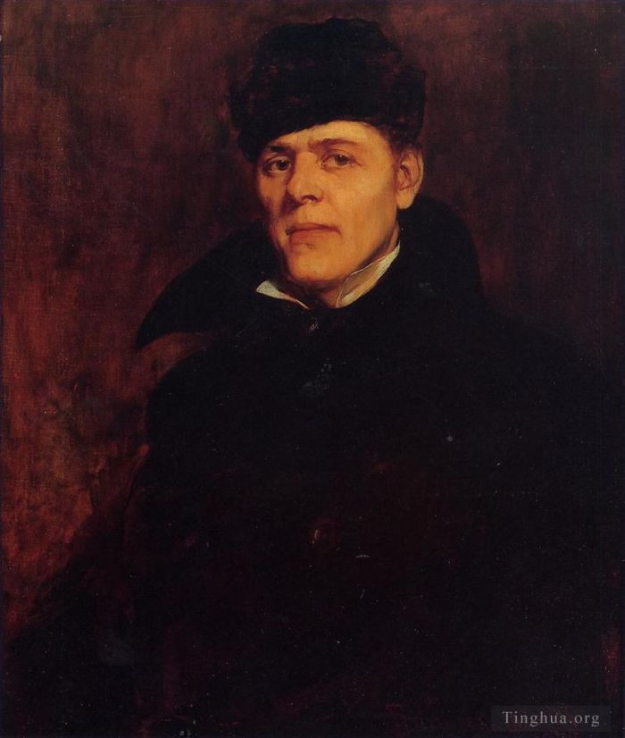 Frank Duveneck Peinture à l'huile - Portrait du major Dillard H Clark