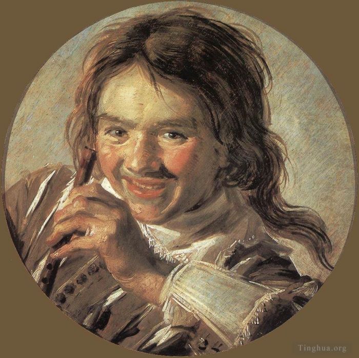 Frans Hals Peinture à l'huile - Garçon tenant une flûte
