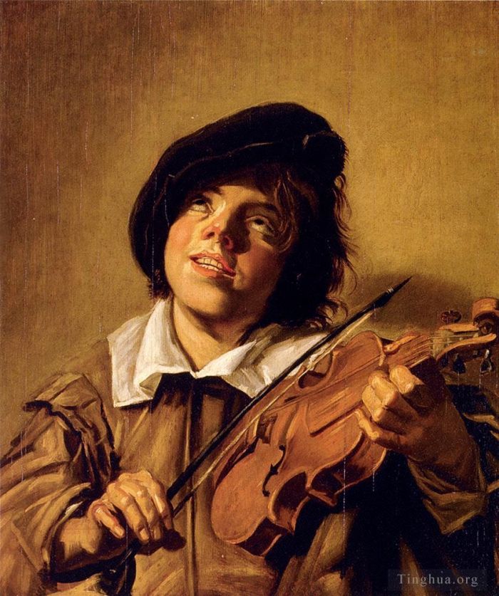 Frans Hals Peinture à l'huile - Garçon jouant du violon