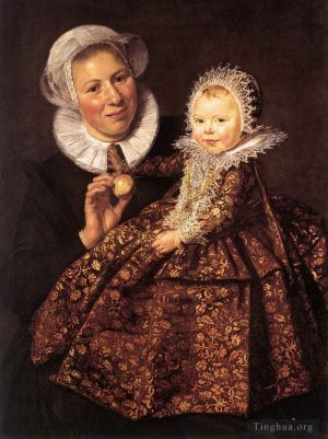 Frans Hals œuvres - Catharina Hooft avec son infirmière
