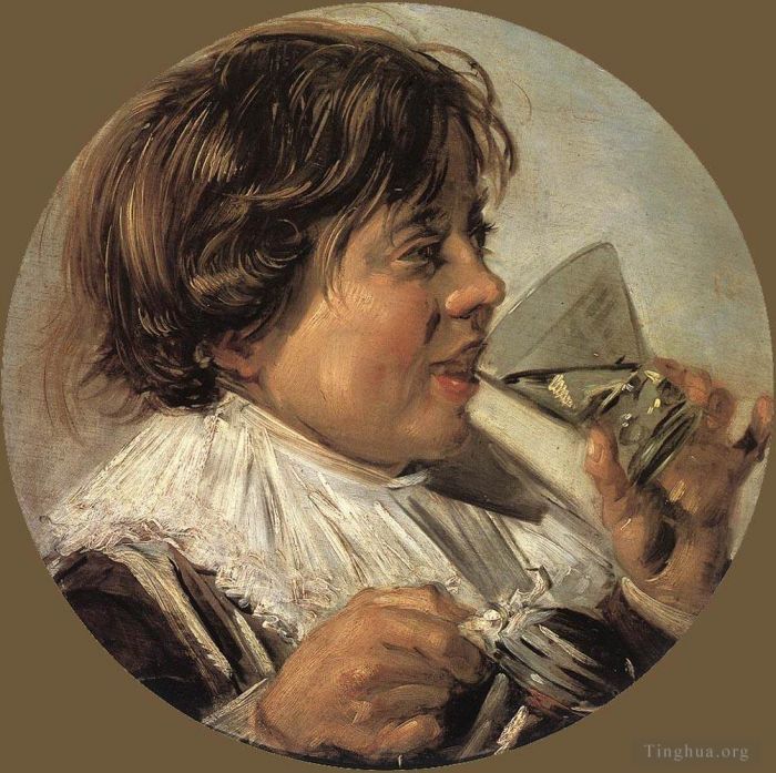 Frans Hals Peinture à l'huile - Garçon qui boit