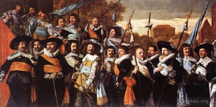 Frans Hals Peinture à l'huile - Officiers et sergents de la garde civique de Saint-Hadrien