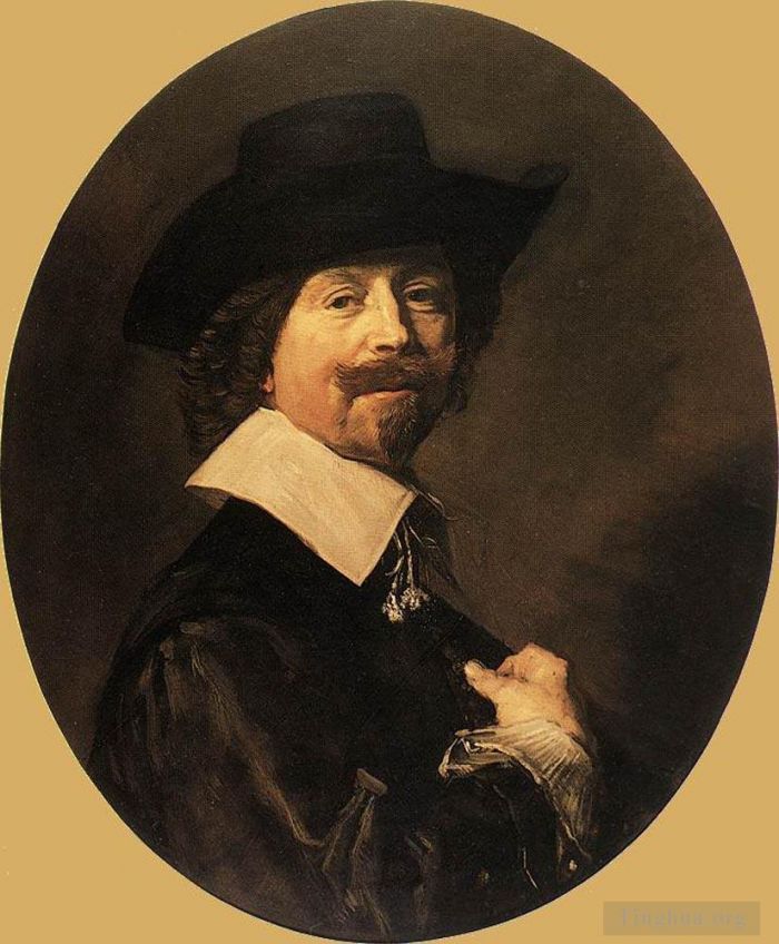 Frans Hals Peinture à l'huile - Portrait d'Homme 1644