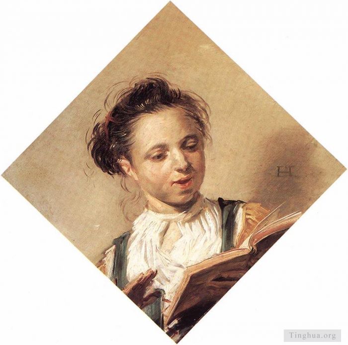 Frans Hals Peinture à l'huile - Fille qui chante
