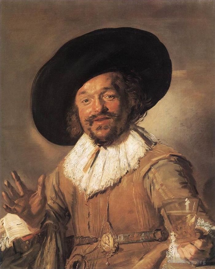 Frans Hals Peinture à l'huile - Le joyeux buveur WGA