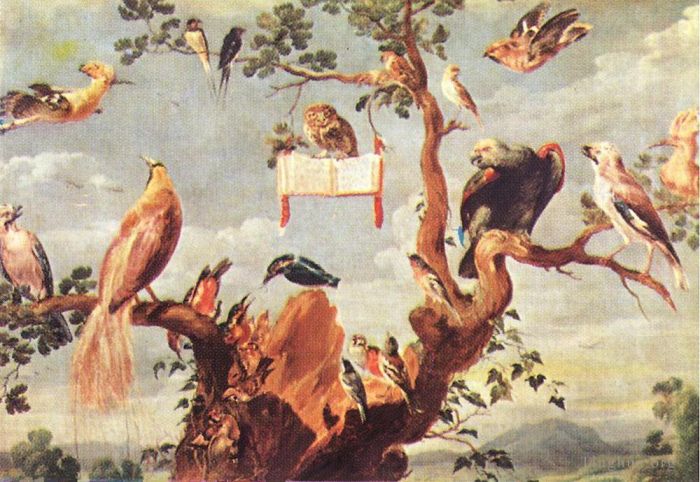 Frans Snyders Peinture à l'huile - Concert d'oiseaux 2
