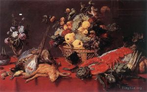 Frans Snyders œuvres - Nature Morte Avec Une Corbeille De Fruits