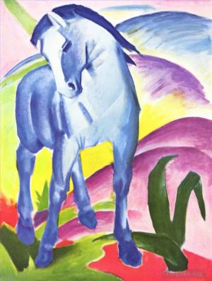 Franz Marc œuvres - Cheval Bleu I