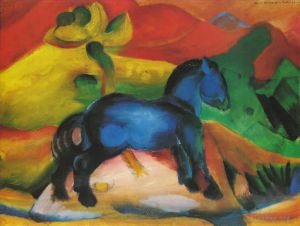Franz Marc œuvres - Le cheval bleu