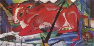 Franz Marc œuvres - La vache du monde