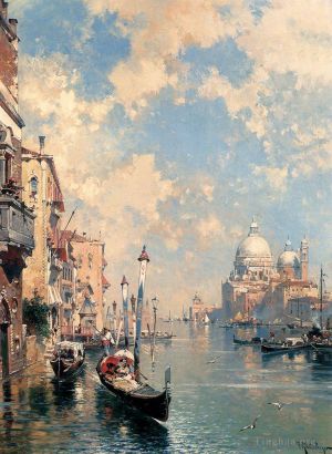 Franz Richard Unterberger œuvres - Le Grand Canal Venise Venise