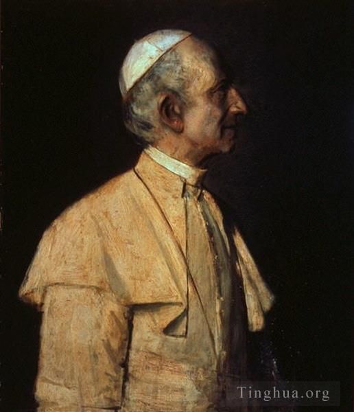 Franz von Lenbach Peinture à l'huile - Pape Léon XIII
