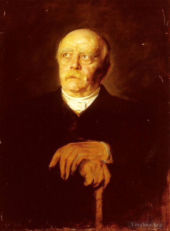 Franz von Lenbach Peinture à l'huile - Portrait du prince Otto von Bismarck