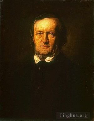 Franz von Lenbach œuvres - Portrait de Richard Wagner