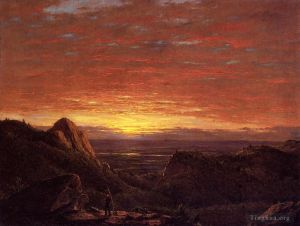 Frederic Edwin Church œuvres - Matin, vue vers l'est sur la vallée de Husdon depuis les montagnes Catskill