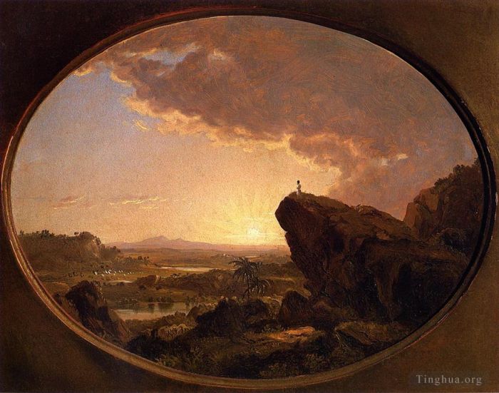 Frederic Edwin Church Peinture à l'huile - Moïse regardant la Terre promise