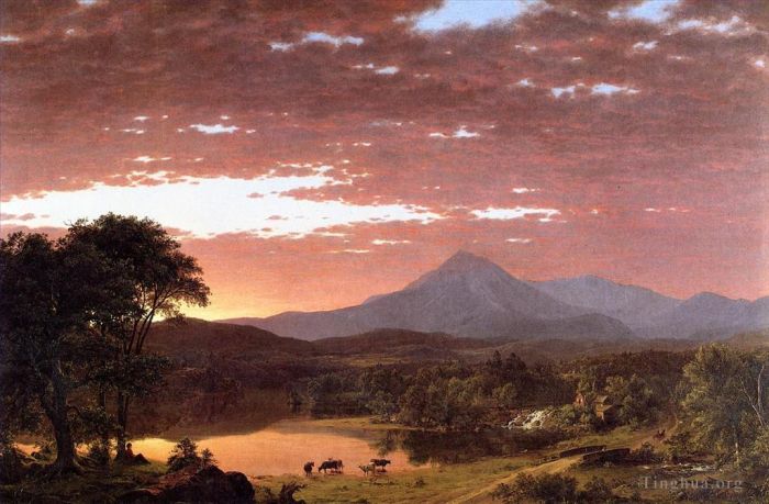 Frederic Edwin Church Peinture à l'huile - Mont Ktaadn alias Mont Katahdin