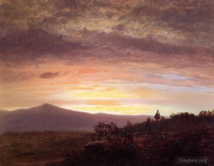 Frederic Edwin Church Peinture à l'huile - Mont Ktaadn