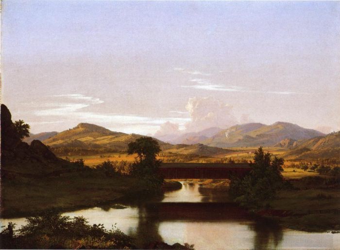 Frederic Edwin Church Peinture à l'huile - Sur le ruisseau Otter