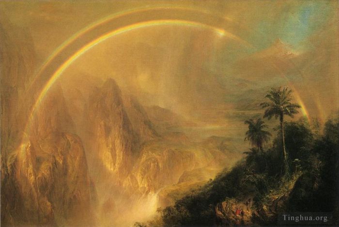 Frederic Edwin Church Peinture à l'huile - Saison des pluies sous les tropiques