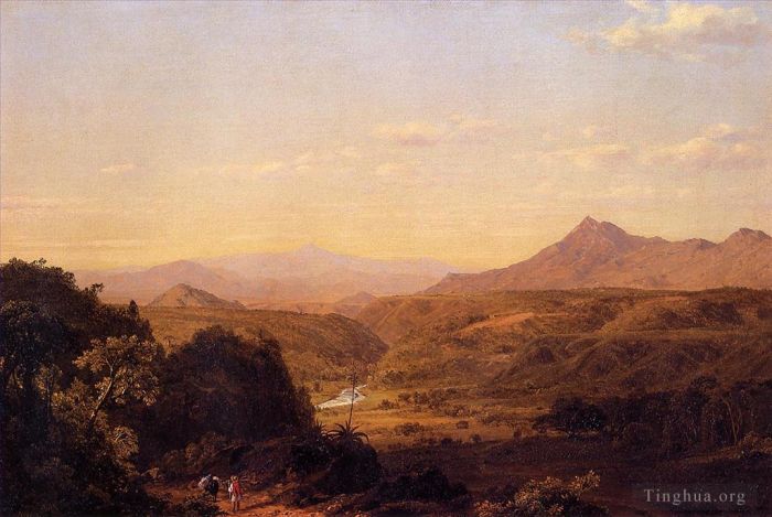 Frederic Edwin Church Peinture à l'huile - Scène parmi les Andes