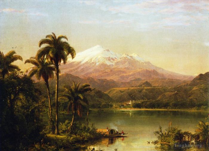 Frederic Edwin Church Peinture à l'huile - Palmiers Tamaca2