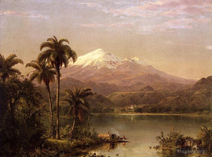 Frederic Edwin Church Peinture à l'huile - Palmiers Tamaca