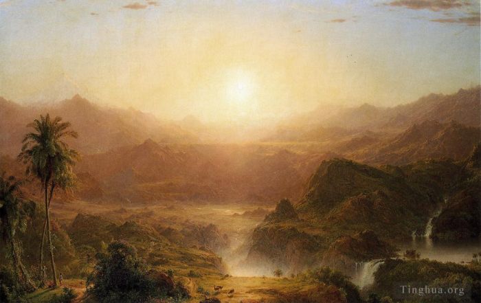 Frederic Edwin Church Peinture à l'huile - Les Andes de l'Équateur2