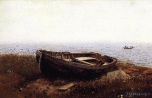 Frederic Edwin Church œuvres - Le vieux bateau alias le skiff abandonné