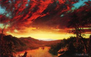 Frederic Edwin Church œuvres - Crépuscule dans le désert