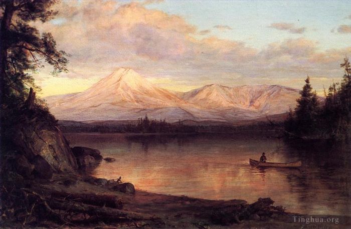 Frederic Edwin Church Peinture à l'huile - Vue du mont Katahdin
