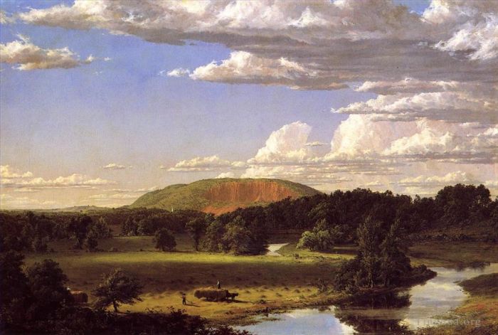 Frederic Edwin Church Peinture à l'huile - West Rock New Haven
