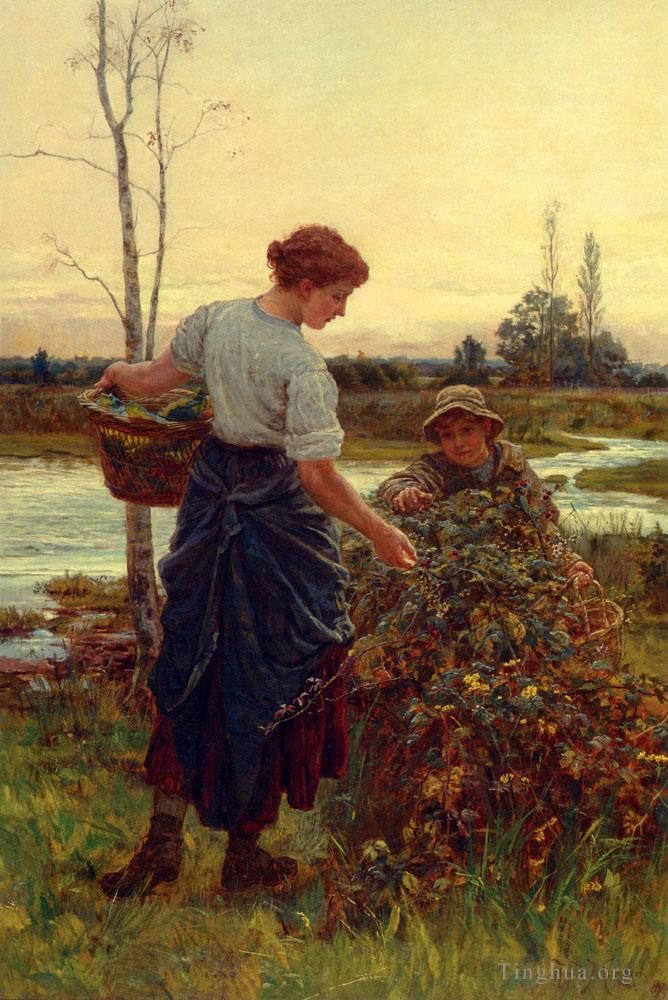 Frederick Morgan Peinture à l'huile - Les récoltes