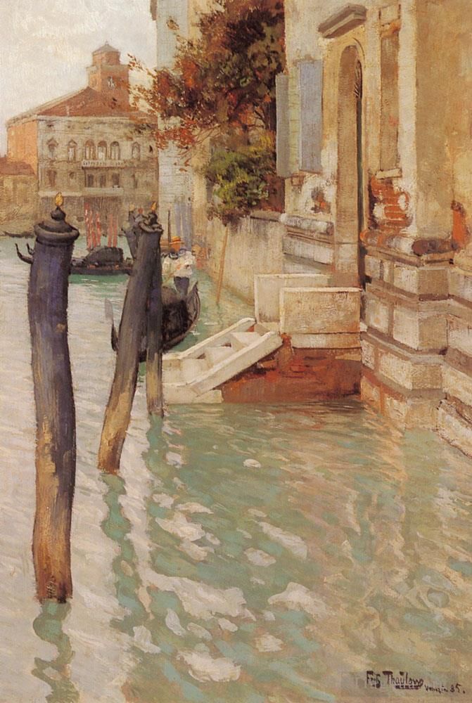 Frits Thaulow Peinture à l'huile - Sur le Grand Canal Venise