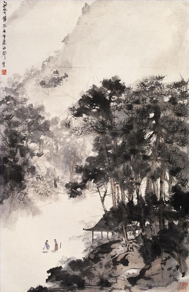 Fu Baoshi Art Chinois - 08 Paysage chinois