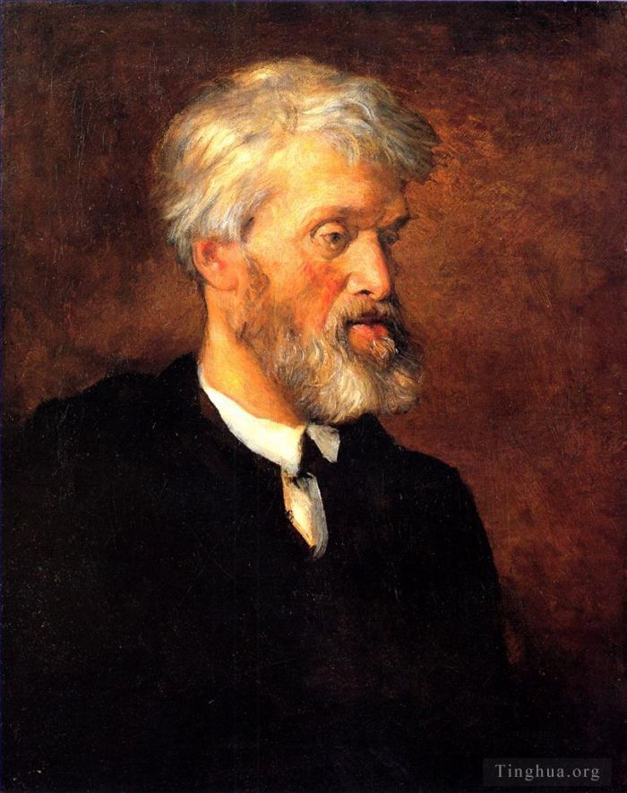 George Frederic Watts Peinture à l'huile - Portrait de Thomas Carlyle
