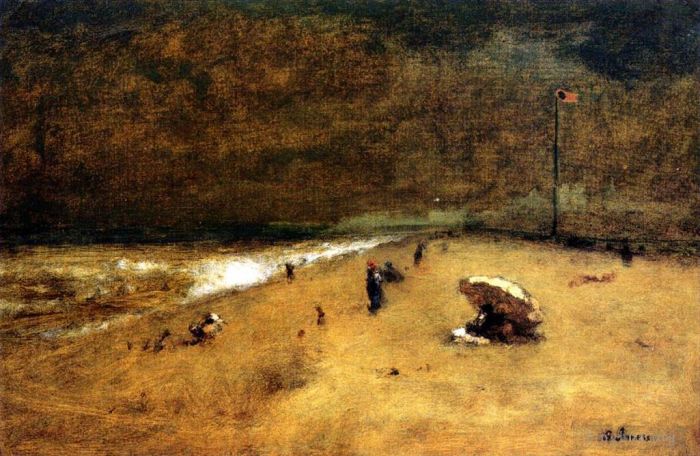 George Inness Peinture à l'huile - Le long de la côte du New Jersey