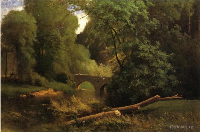 George Inness Peinture à l'huile - Pont de Cromwell