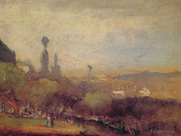 George Inness Peinture à l'huile - Mont-Lucie Pérouse