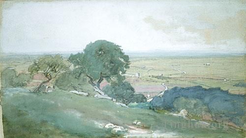 George Inness Peinture à l'huile - Oliviers à Tivoli