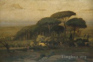 George Inness œuvres - Pinède De La Villa Barberini