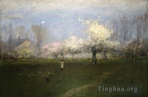 George Inness œuvres - Fleurs de printemps Montclair New Jersey